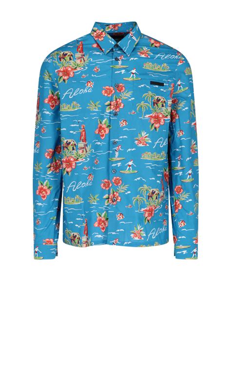 prada brand shirt|Prada hawaiian shirts.